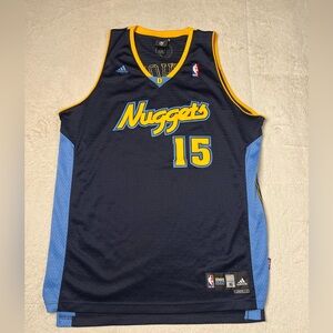 Adidas NBA Denver Nuggets Carmelo Anthony Stitched Navy Blue Jersey Mens XL +2